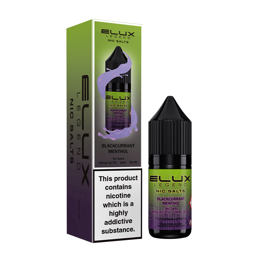 Blackcurrant Menthol Elux Legend Vape Juice