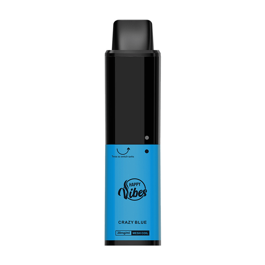 Crazy Blue Twist Disposable Vape by Happy Vibes